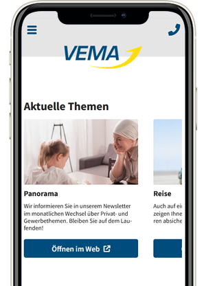 VEMA-App in Ihren Farben